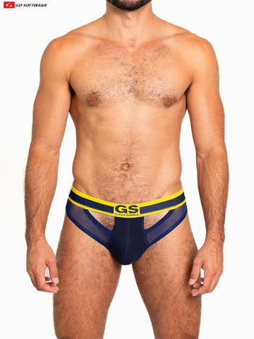 GO SOFTWEAR Sheer Mesh Scoop Thong