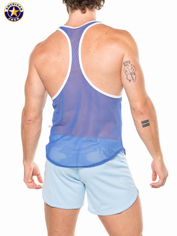 A J Physique Mesh Gym Tank