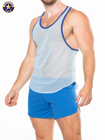A J Physique Mesh Gym Tank