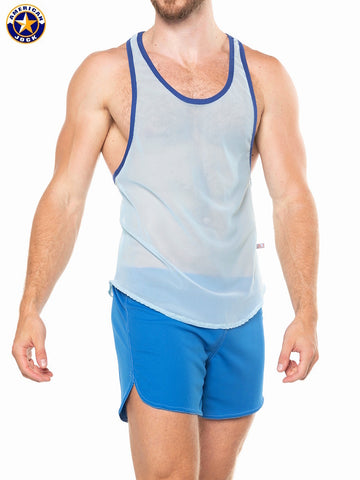 A J Physique Mesh Gym Tank