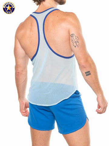A J Physique Mesh Gym Tank