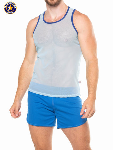 A J Physique Mesh Tank Top
