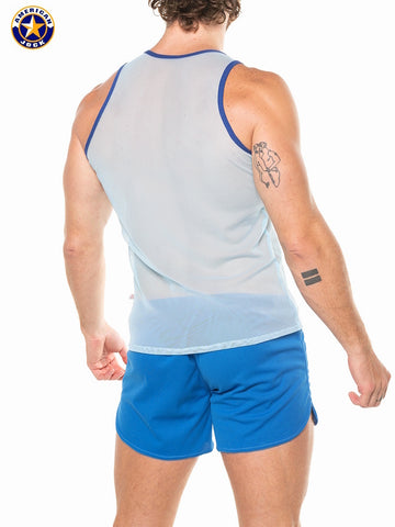 A J Physique Mesh Tank Top
