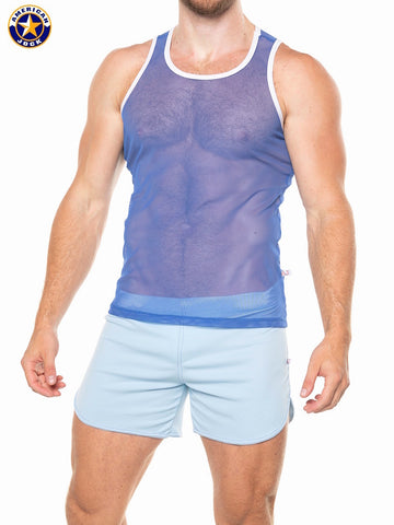 A J Physique Mesh Tank Top