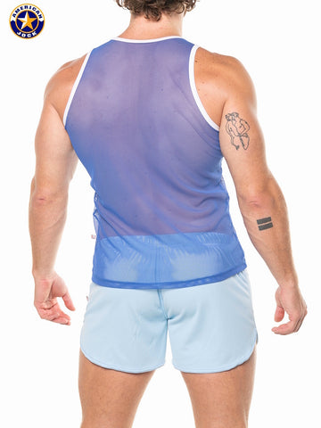 A J Physique Mesh Tank Top