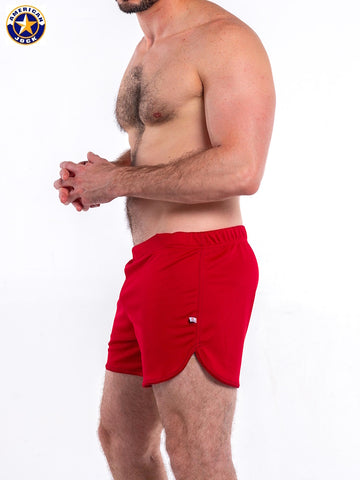 A J Gym Short with Built-in Jockstrap