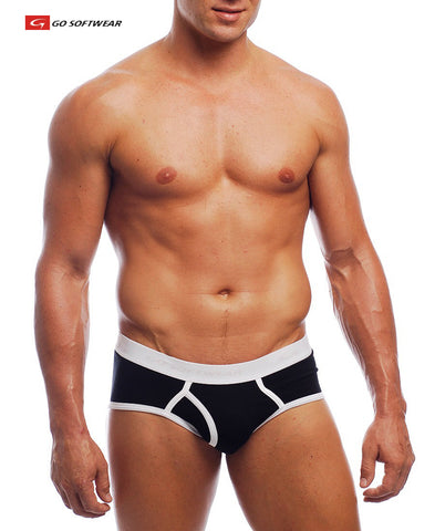 Men's Anatomical Bulge Pouch Cotton Briefs - Brave Person Underwear